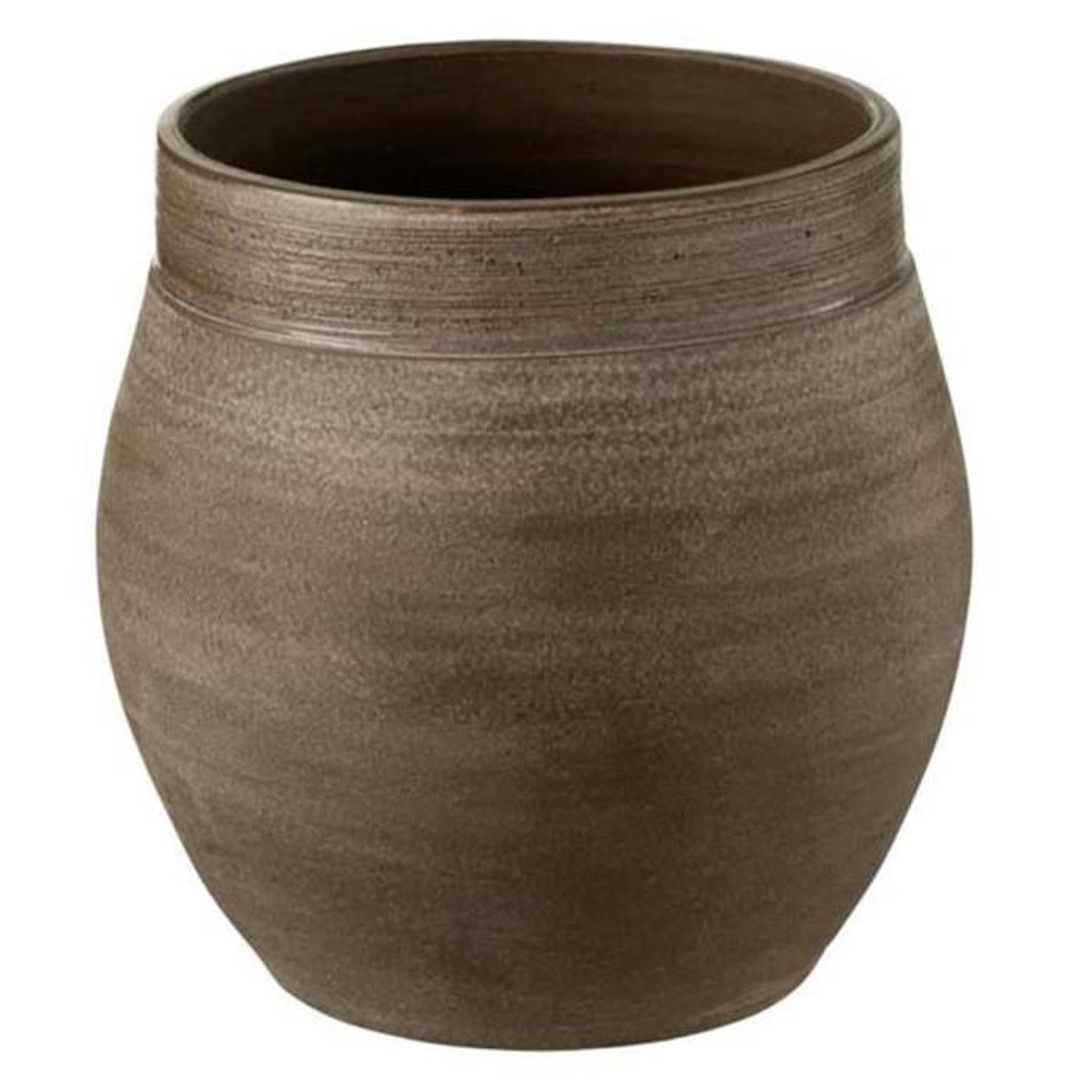 Voir la diapositive 1 : Paris Prix Cache-Pot en Céramique  Keramiek  25cm Marron