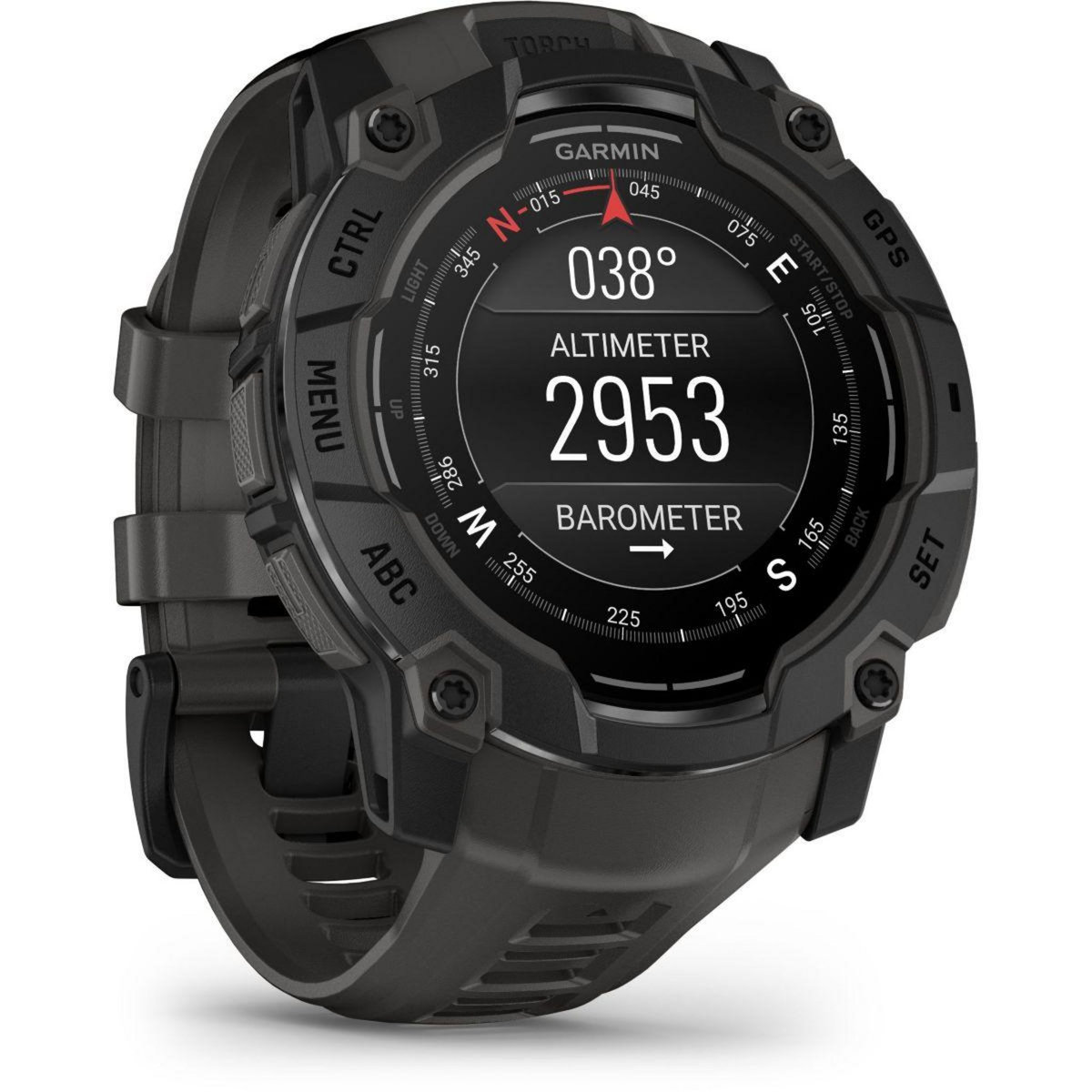 GARMIN Montre sport Instinct3 Amoled 50mm Noir Bracelet gris