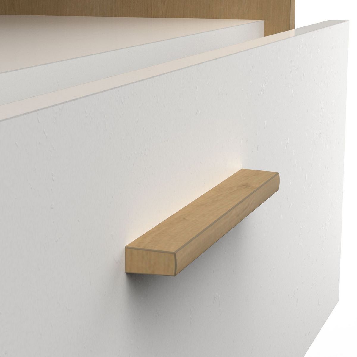 Commode enfant 2 tiroirs 1 niche L73 cm LILAS