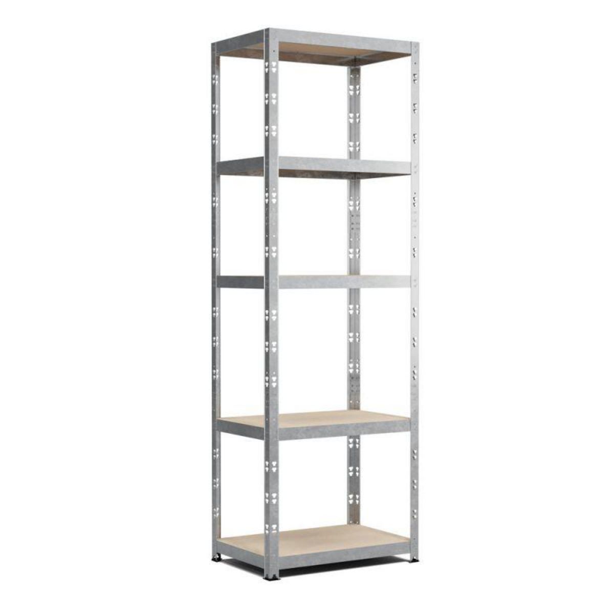 EUROSPEN Etagère de rangement modulable et polyvalente pour atelier, garage, cave... Charge Lourde max 500kg -180x60x40cm - Gris