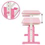 Voir la diapositive 3 : tectake Bureau réglable en hauteur et inclinable en bois rose vif