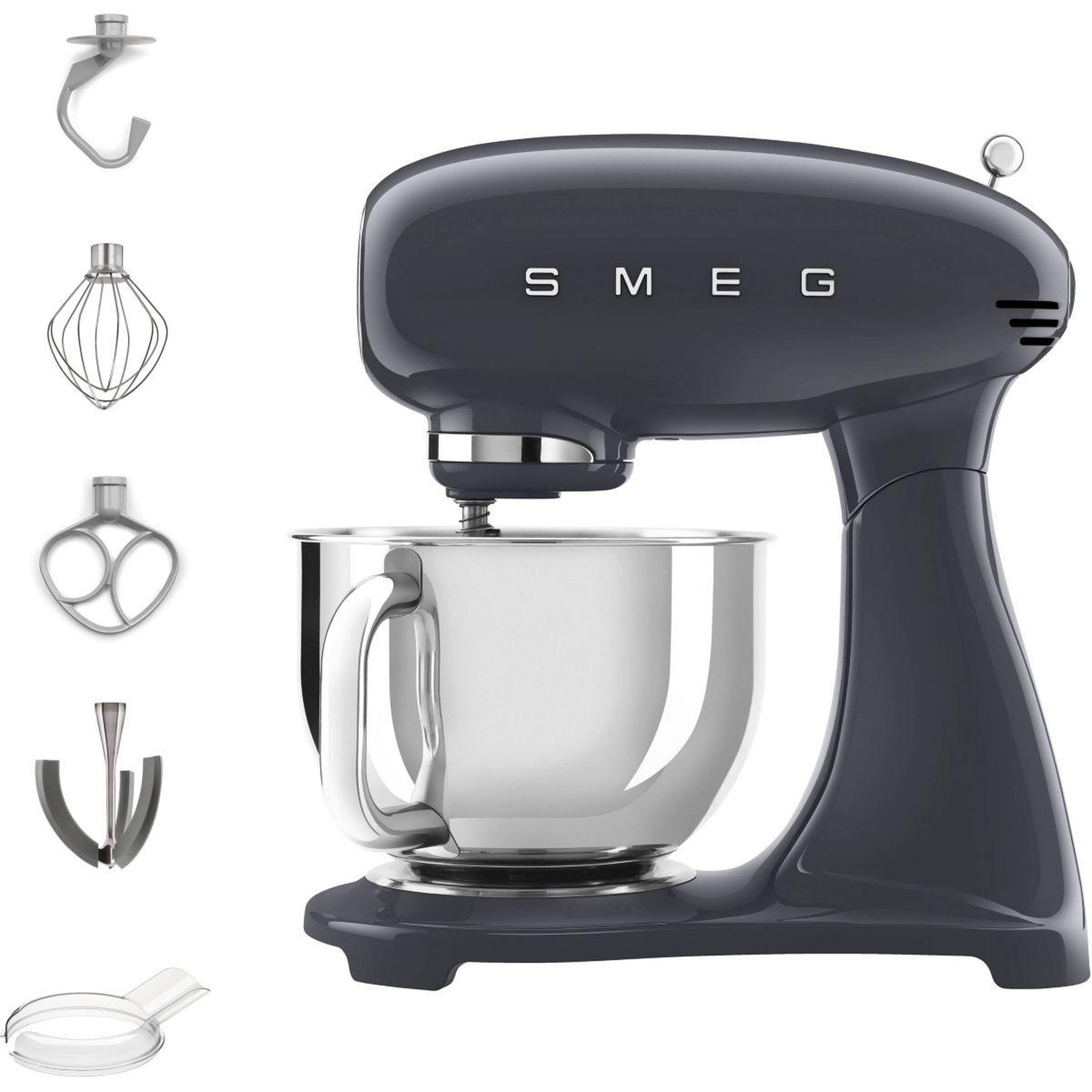 Voir la diapositive 1 : SMEG Robot pâtissier SMF03GREU Gris