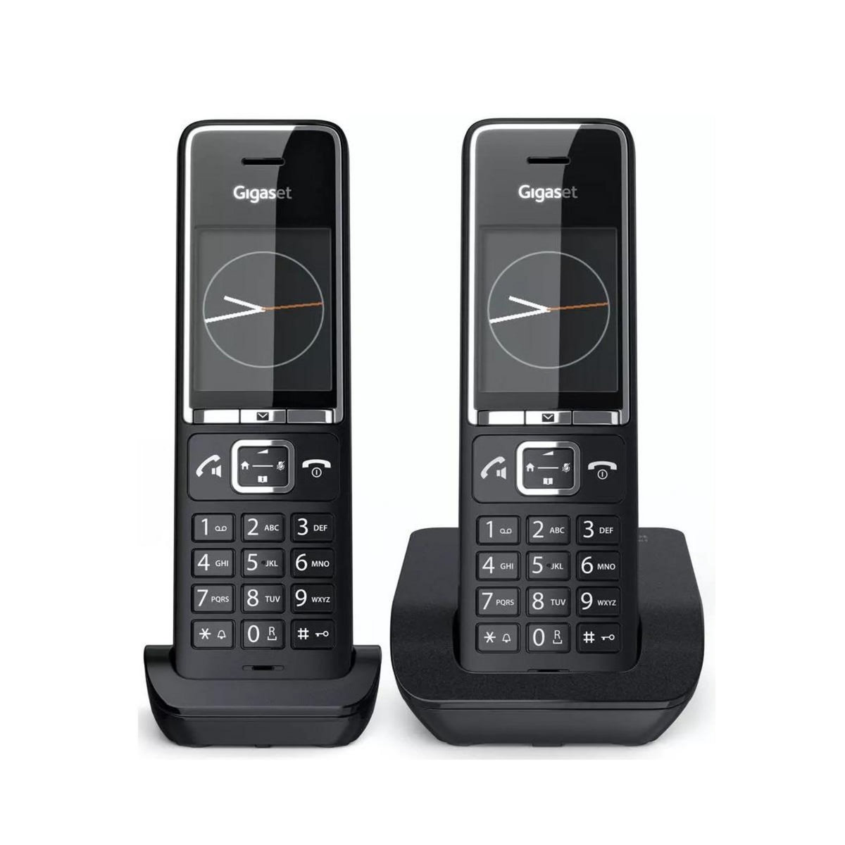 GIGASET Téléphone sans fil duo dect noir avec répondeur - COMFORT550-DUO-BLACK