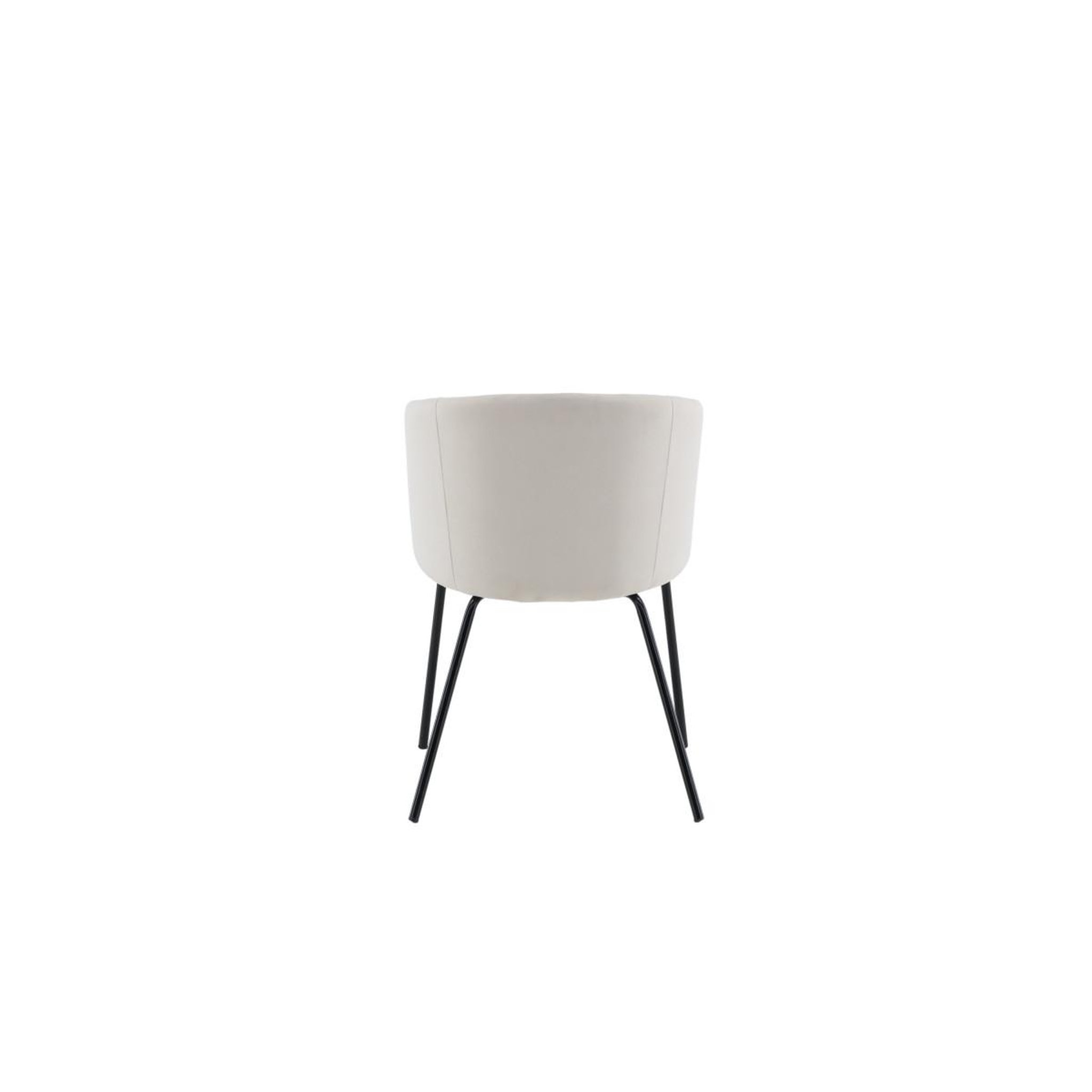 Voir la diapositive 5 : Paris Prix Chaise en velours  berit  78cm beige & noir