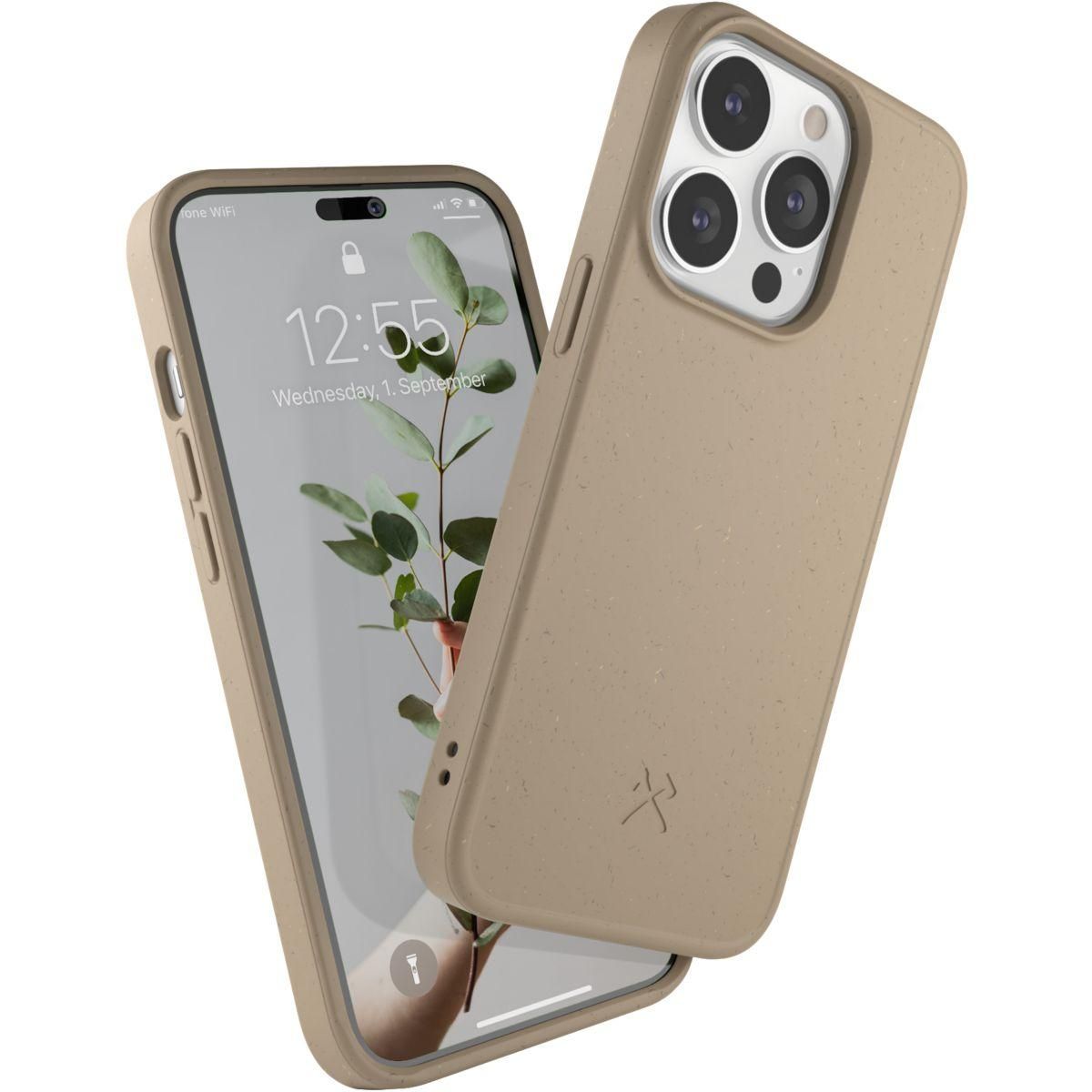 WOODCESSORIES Coque bumper iPhone 14 Pro Max BioCase Taupe