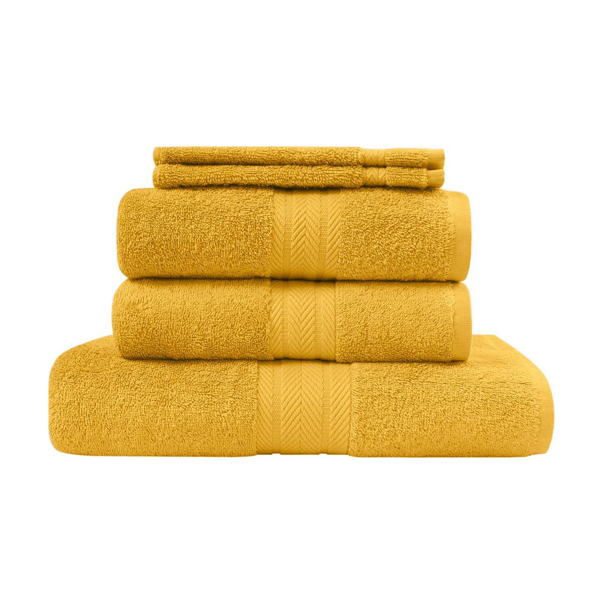 Voir la diapositive 1 : Sensei Maison Ensemble de bain 5 pièces (1 drap de bain + 2 serviettes de toilette + 2 gants) LUXURY