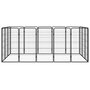 Voir la diapositive 2 : VIDAXL Parc pour chien 16panneaux Noir 50x100cm Acier enduit de poudre