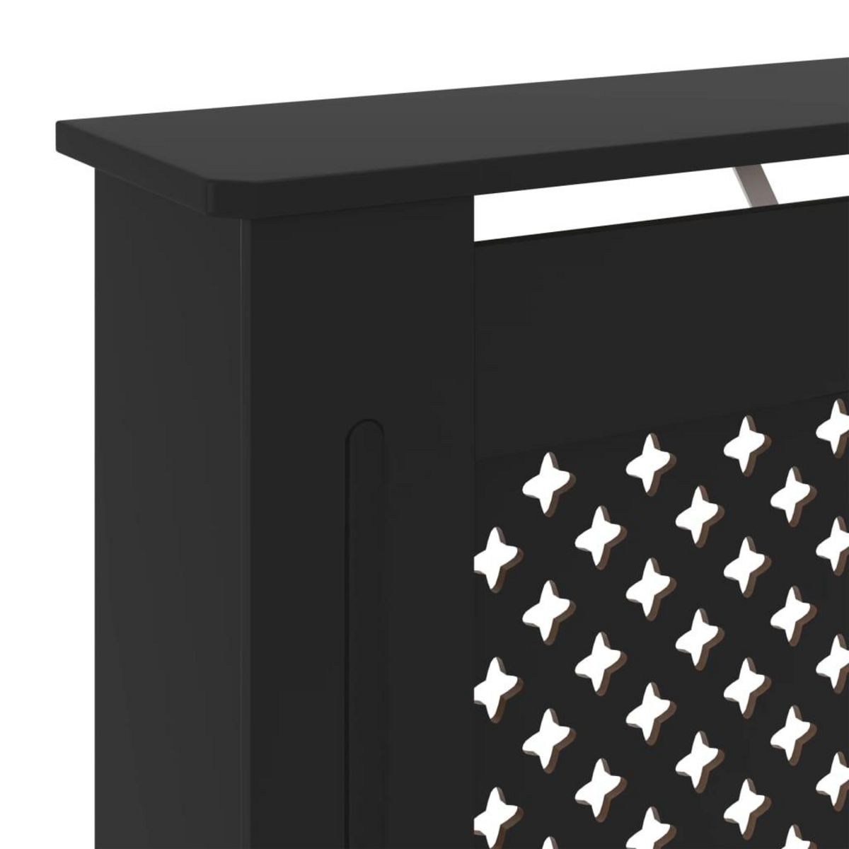 VIDAXL Cache-radiateur MDF Noir 78 cm