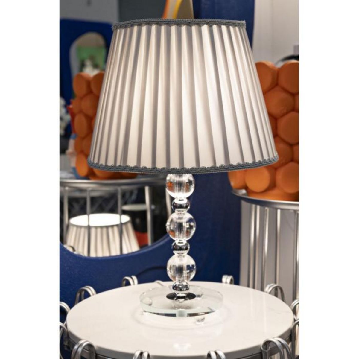 Paris Prix Lampe à Poser en Métal  Tolly  48cm Argent