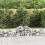 VIDAXL Paniers a gabions arques 18 pcs 200x50x40/60 cm fer galvanise