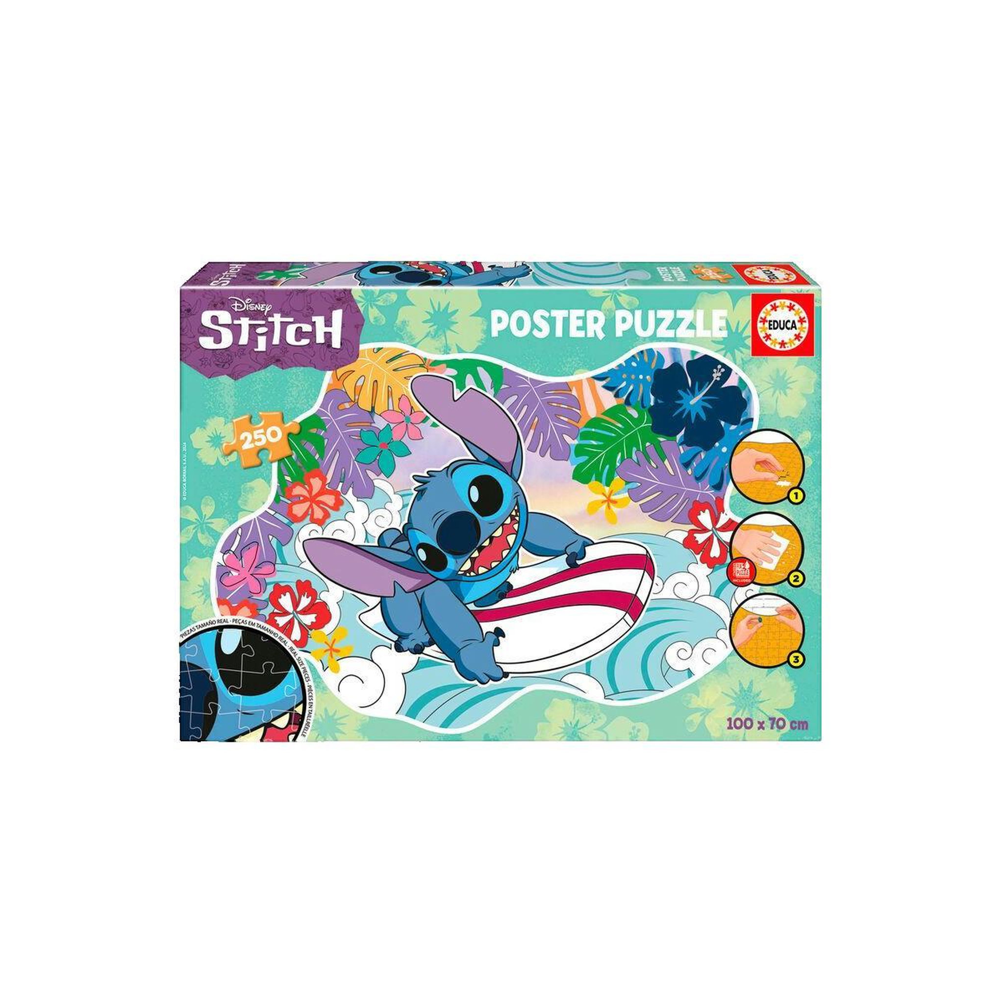 Voir la diapositive 2 : EDUCA Poster Puzzle 250 pcs - Stitch