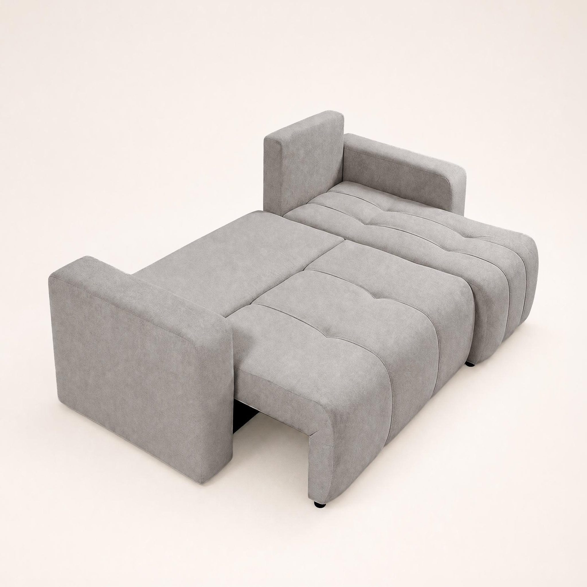 Voir la diapositive 4 : BEST MOBILIER Nicole - canapé d'angle réversible 4 places convertible avec coffre en tissu