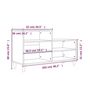 Voir la diapositive 6 : VIDAXL Armoire a chaussures Sonoma gris 102x36x60 cm Bois d'ingenierie