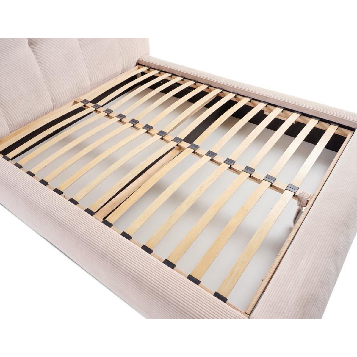 LISA DESIGN Onyx - lit coffre - 180x200 cm - en velours côtelé - sommier inclus