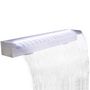 Voir la diapositive 3 : VIDAXL Lame d'eau rectangulaire a LED 90 cm en acier inoxydable pour piscine