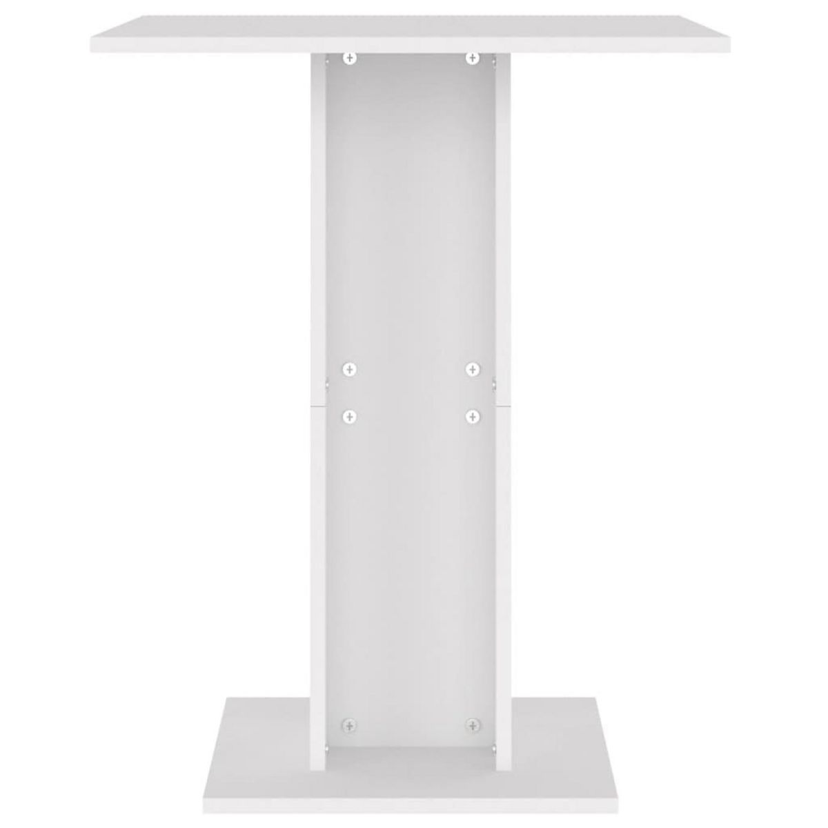 VIDAXL Table de bistro Blanc 60x60x75 cm Bois d'ingenierie