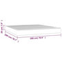 Voir la diapositive 6 : VIDAXL Matelas de lit a ressorts ensaches Gris fonce 180x200x20 cm