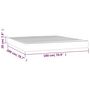 Voir la diapositive 6 : VIDAXL Matelas de lit a ressorts ensaches Gris fonce 180x200x20 cm