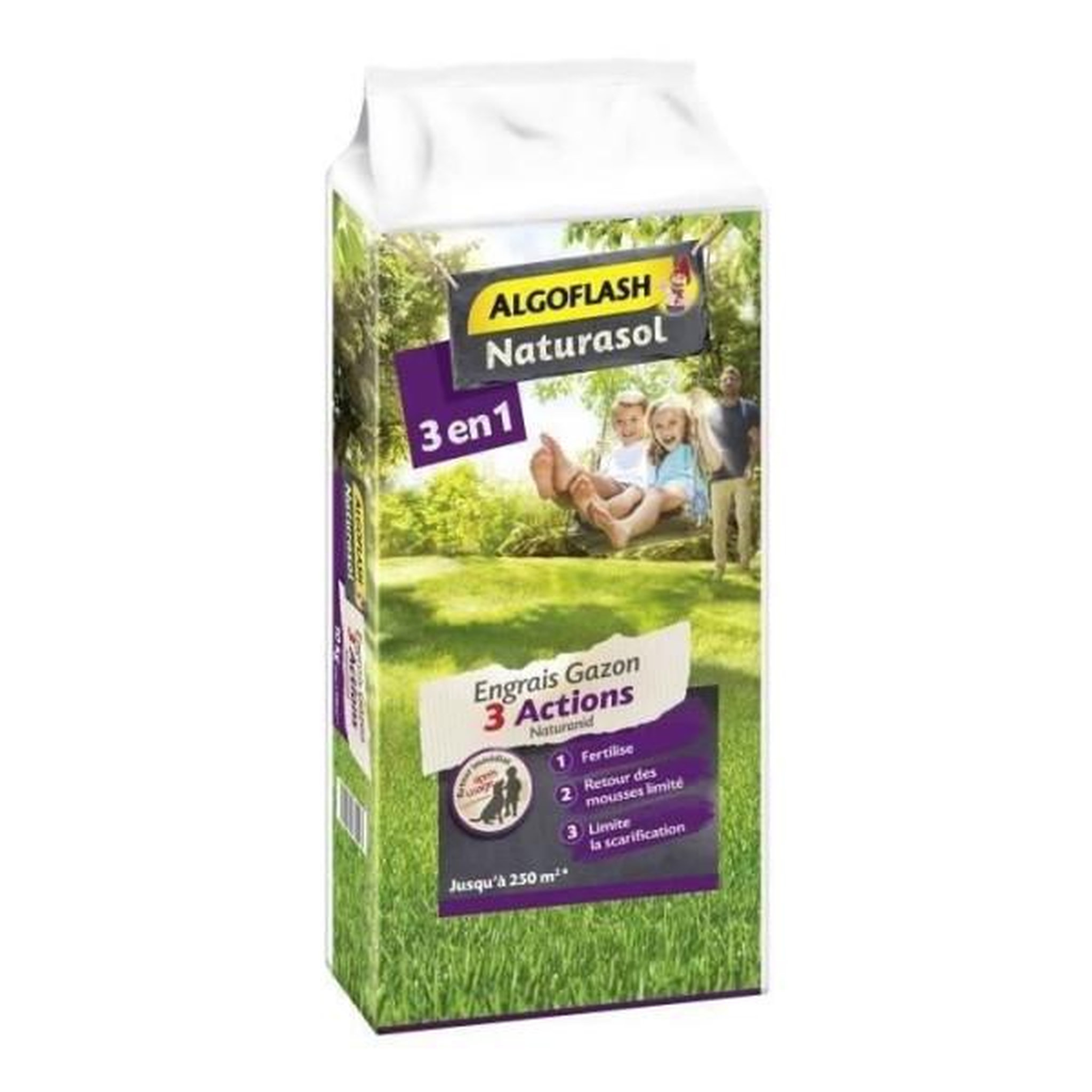 ALGOFLASH NATURASOL ALGOFLASH NATURASOL Engrais Gazon AG3BIO250 3 Actions Naturanid - 10 kg