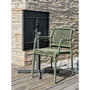 Voir la diapositive 4 : Paris Prix Ensemble Table de jardin & 2 Fauteuils  Louise & Marceau  74cm Anthracite & Vert Olive