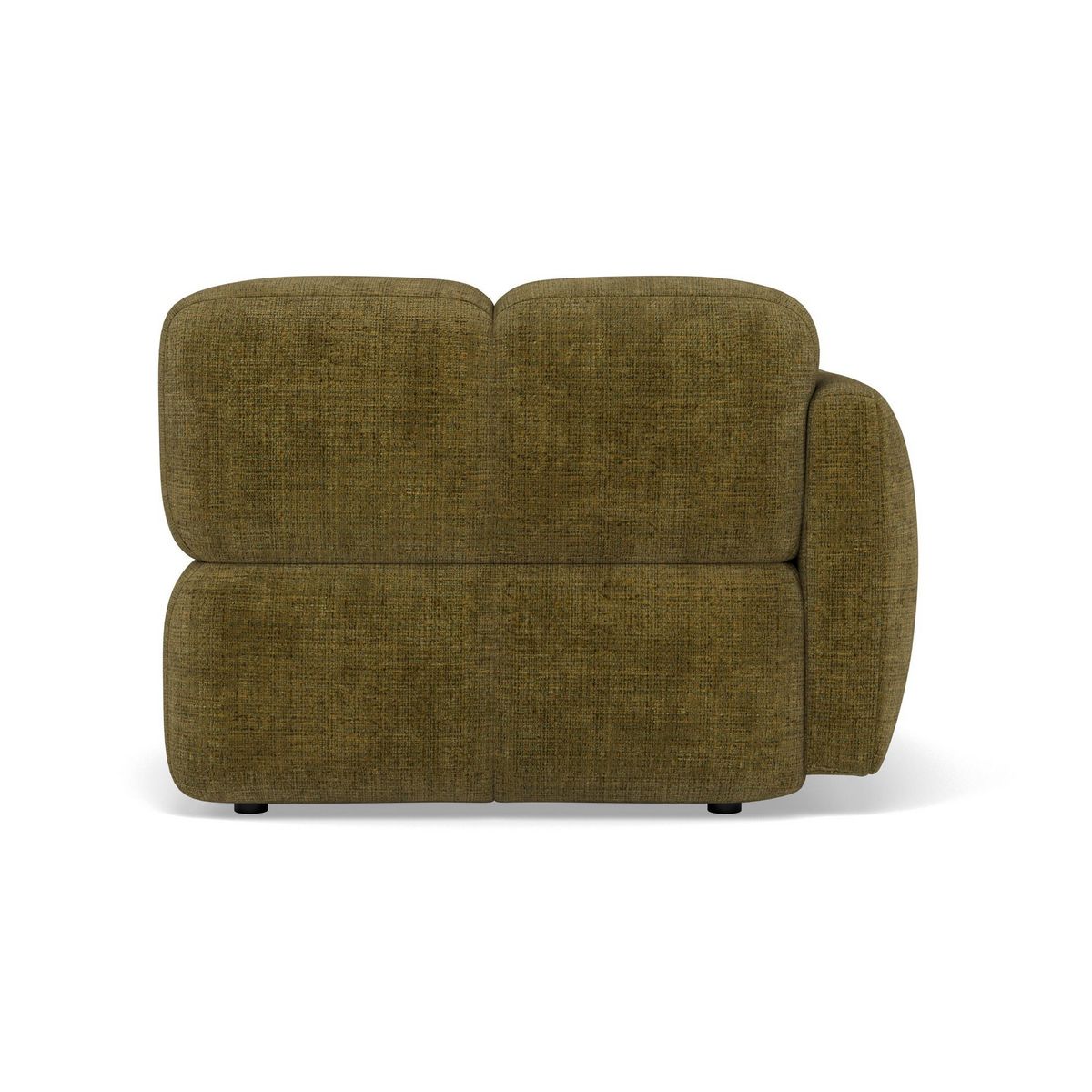 LISA DESIGN Grace - module d'assise gauche en velours texturé