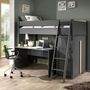 Voir la diapositive 1 : Paris Prix Pack - Lit Mezzanine Enfant, Armoire & Bureau  London  Anthracite