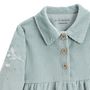 Voir la diapositive 3 : Petit Béguin Robe bébé en velours côtelé Alma