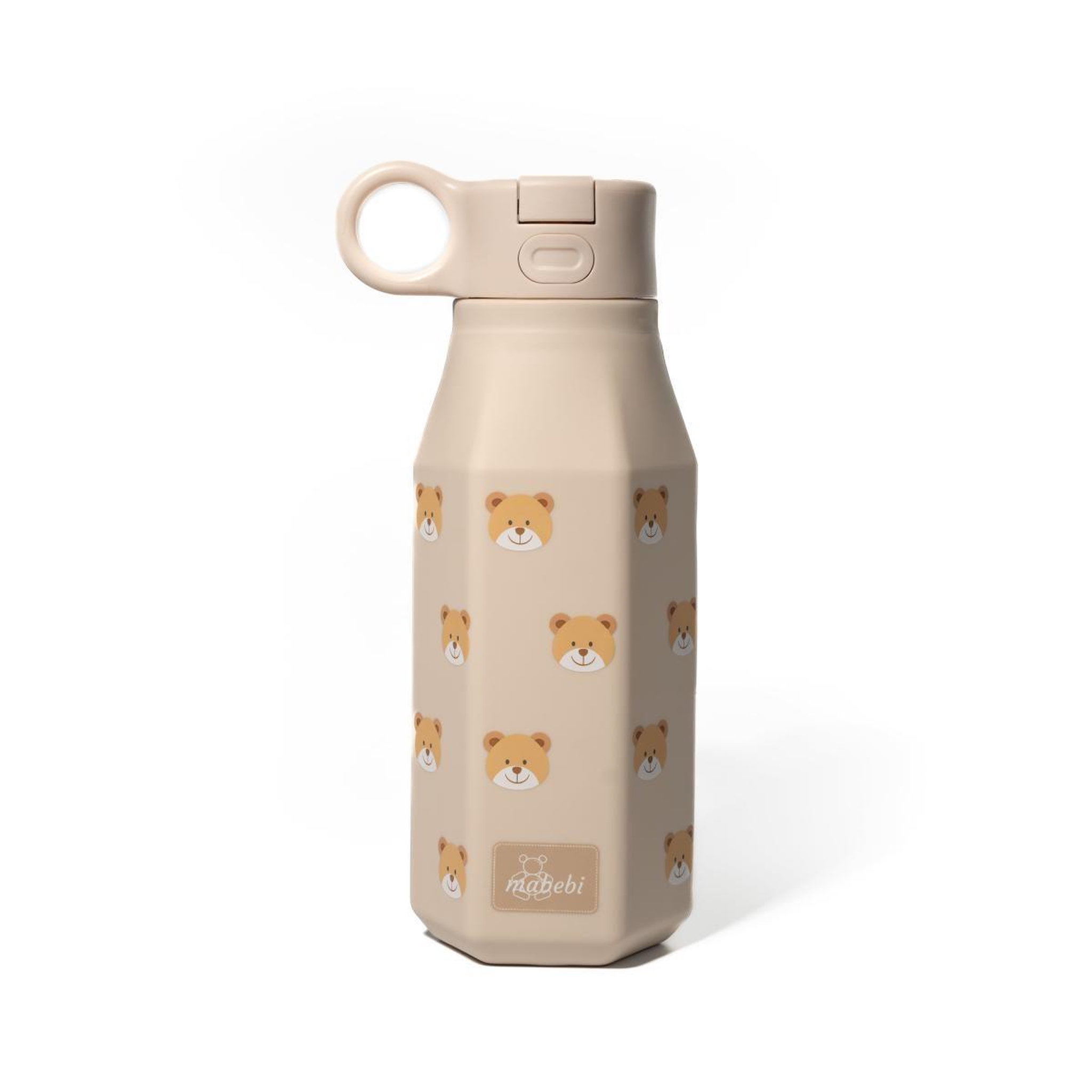 MABEBI Bouteille à boire akron en silicone ours beige