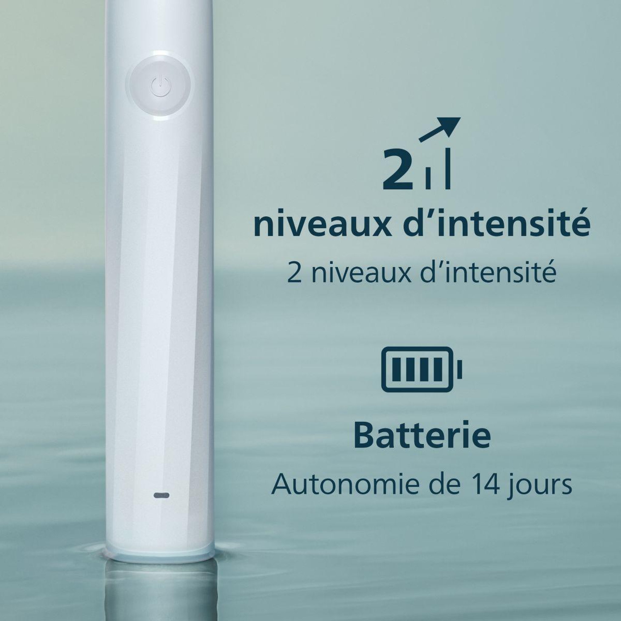 Voir la diapositive 3 : Philips Brosse à dents électrique hx4022/01 serie 2100 blanche