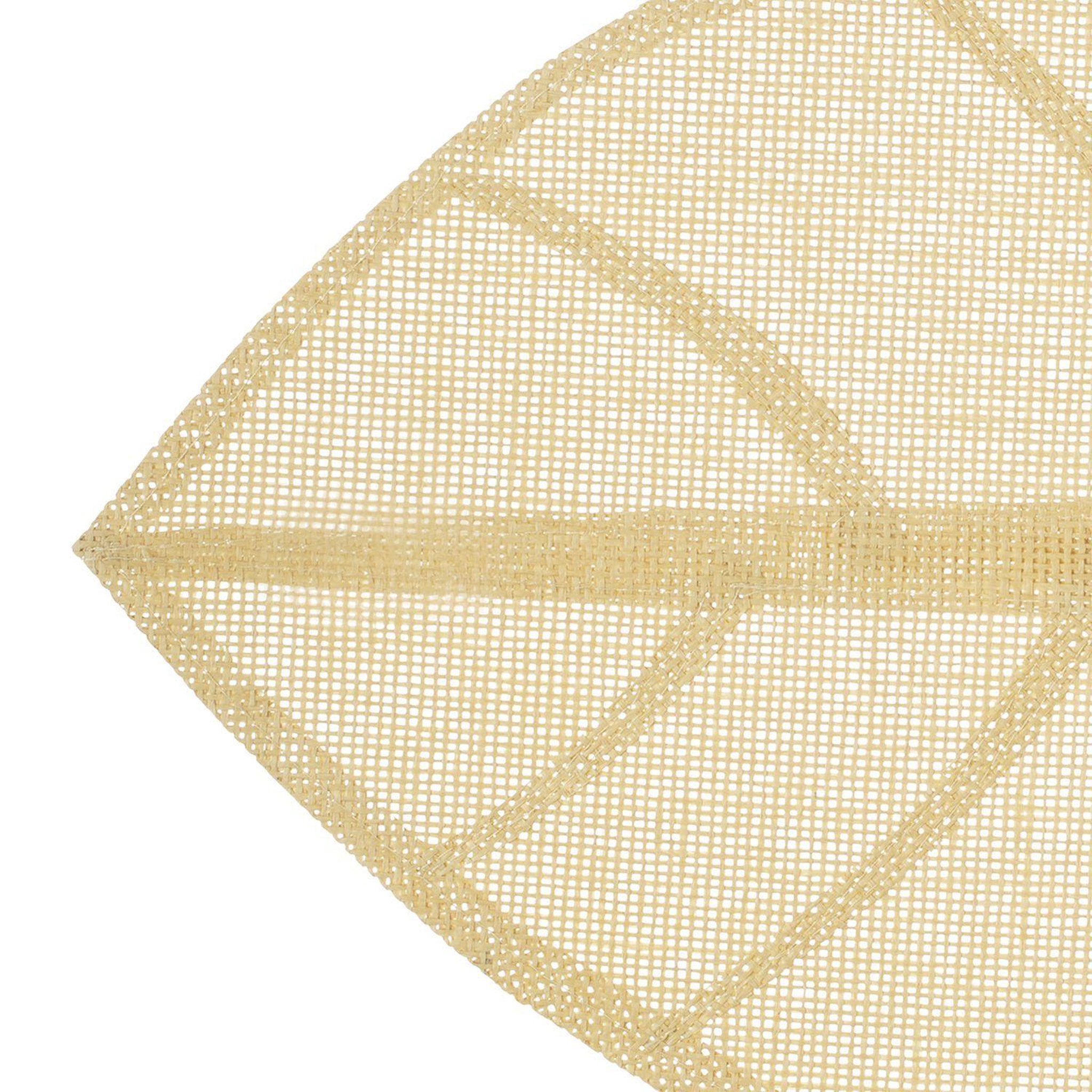 Voir la diapositive 4 : TOILINUX Lot de 6 sets de table motif feuille - 50 x 33 cm - naturel