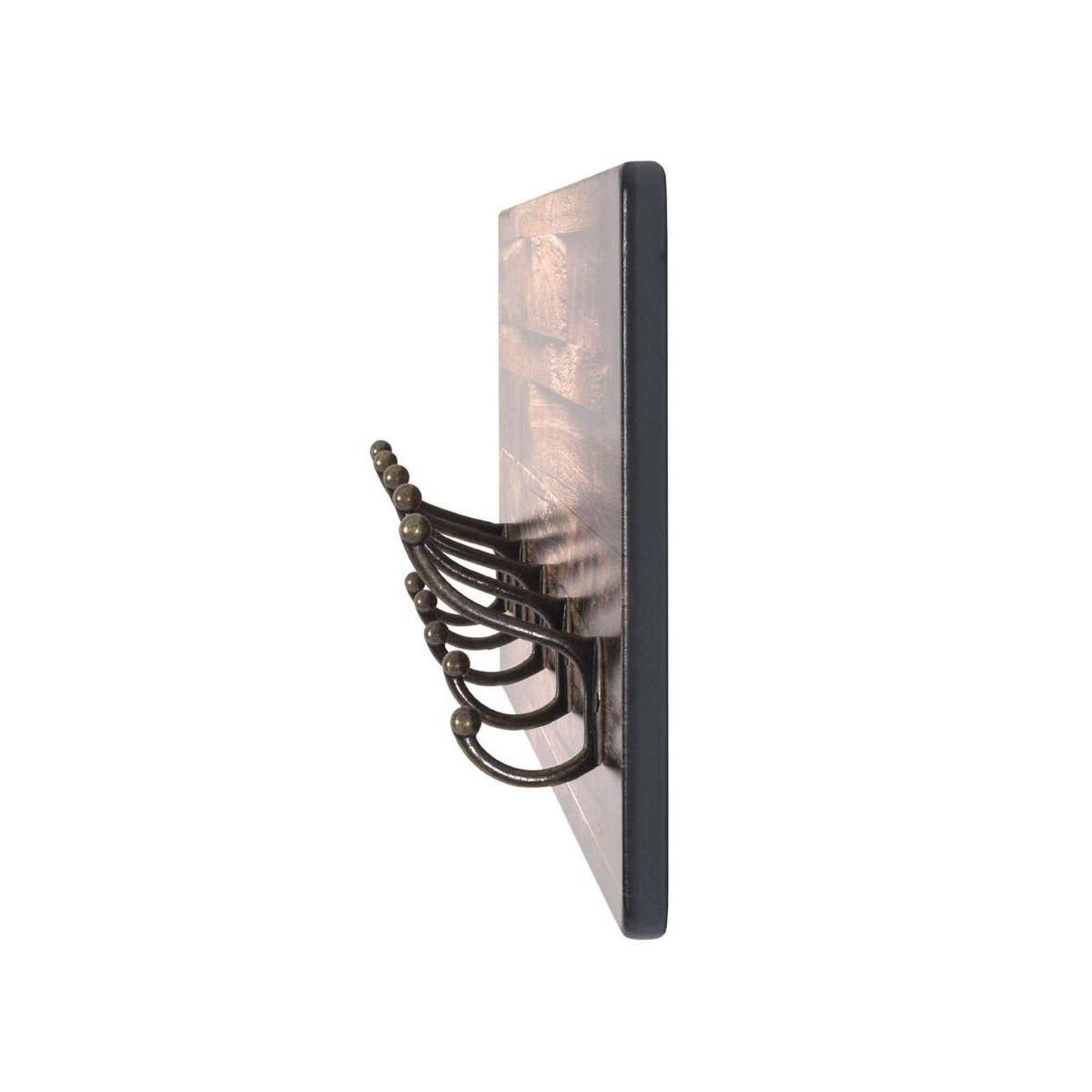 Voir la diapositive 3 : Paris Prix Patère murale design  john  60cm marron