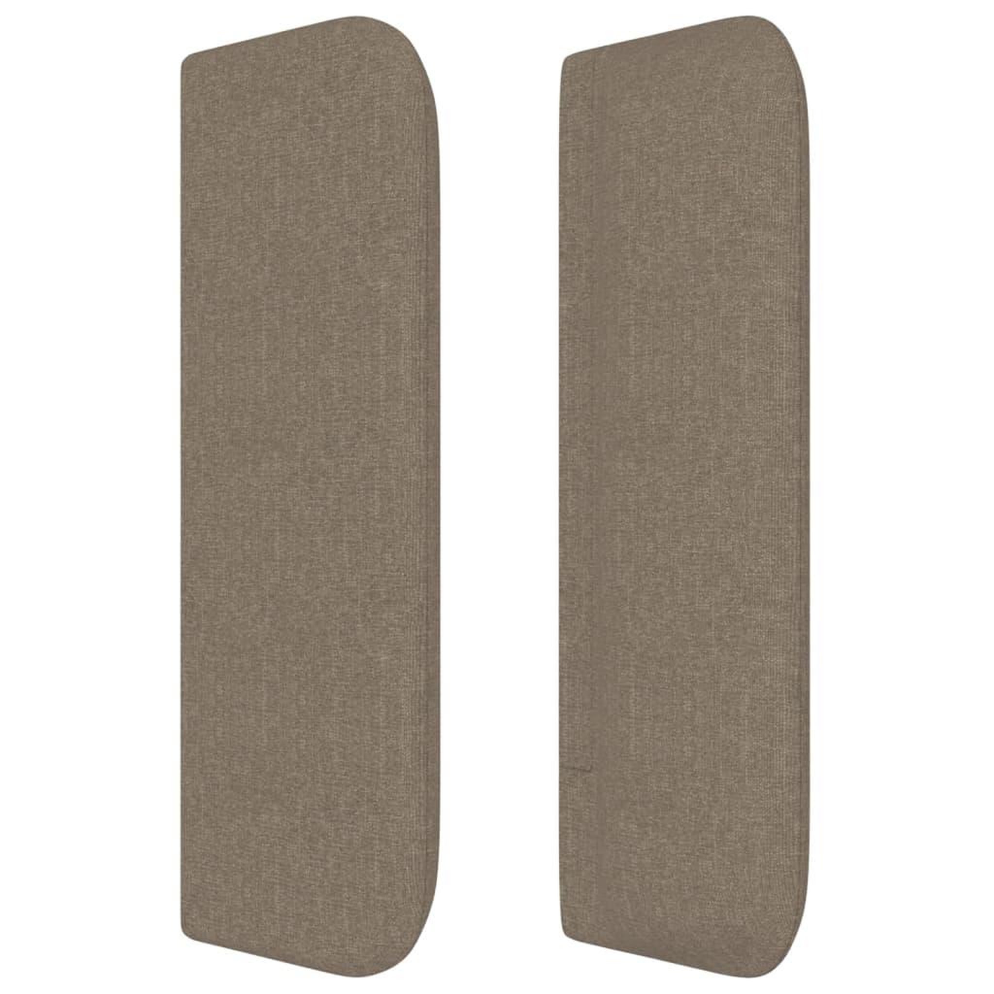 Voir la diapositive 4 : VIDAXL Tete de lit avec oreilles Taupe 163x16x78/88 cm Tissu