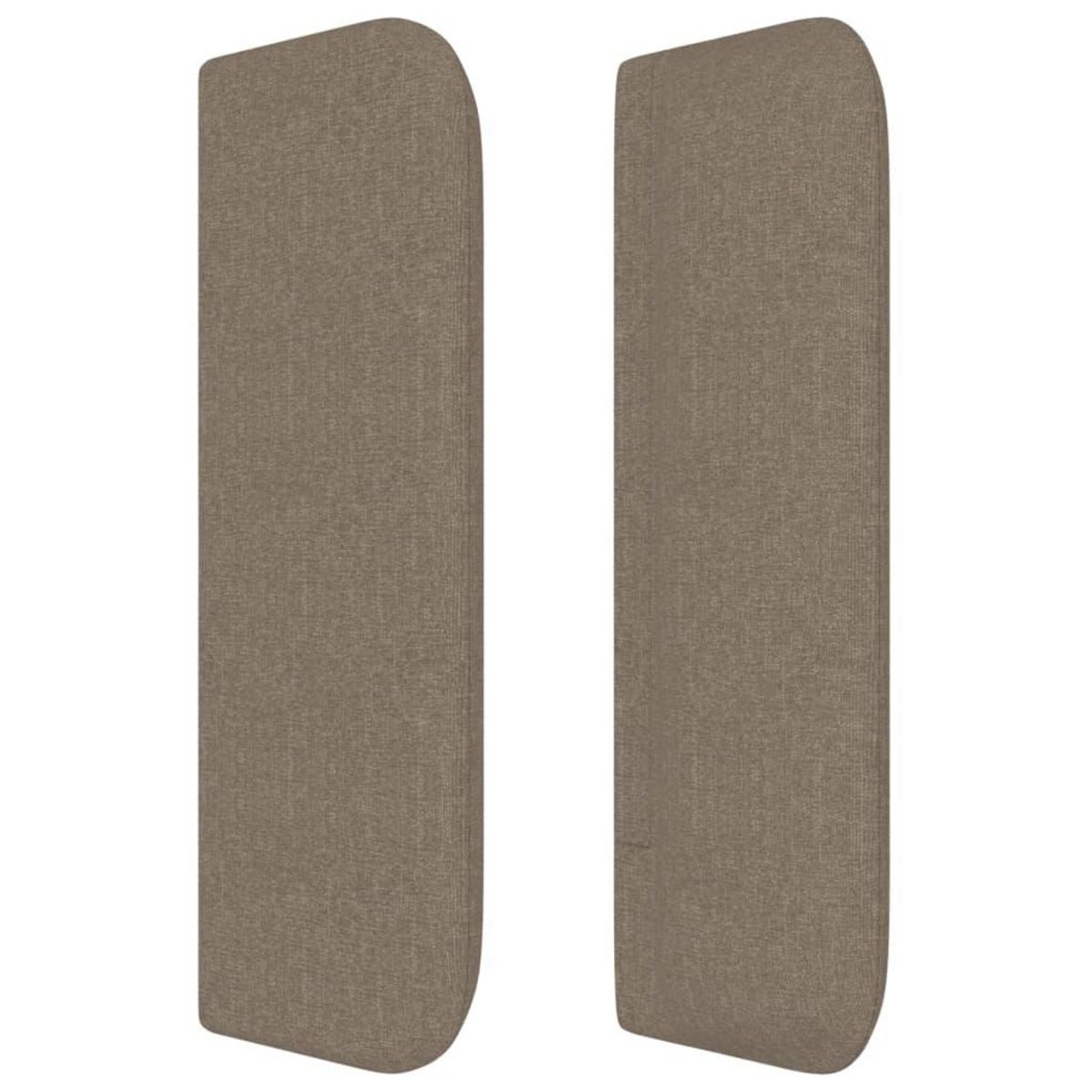 VIDAXL Tete de lit avec oreilles Taupe 163x16x78/88 cm Tissu