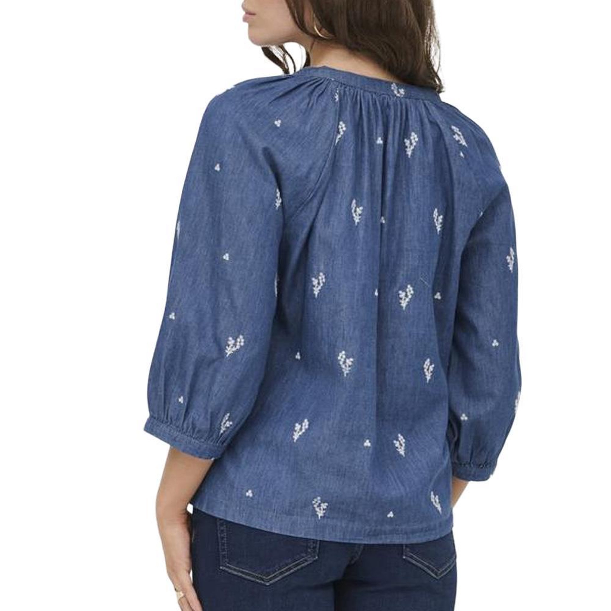 Voir la diapositive 2 : JACQUELINE DE YONG Blouse Bleu Femme JDY Kai