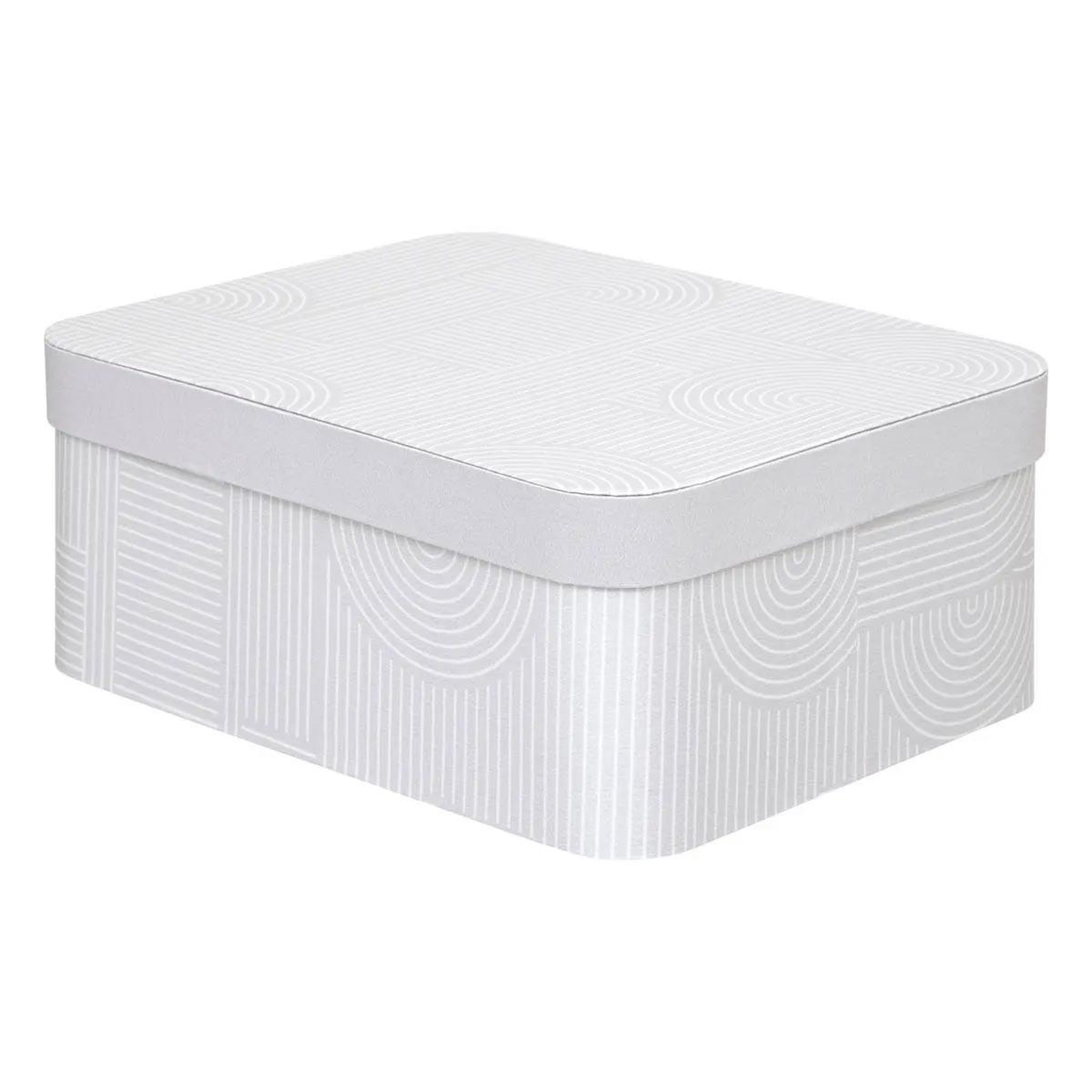Voir la diapositive 4 : FIVE Lot de 4 boîtes déco  polybox  39cm beige