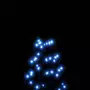 VIDAXL Sapin de Noël sur mat de drapeau 200 LED Bleues 180 cm