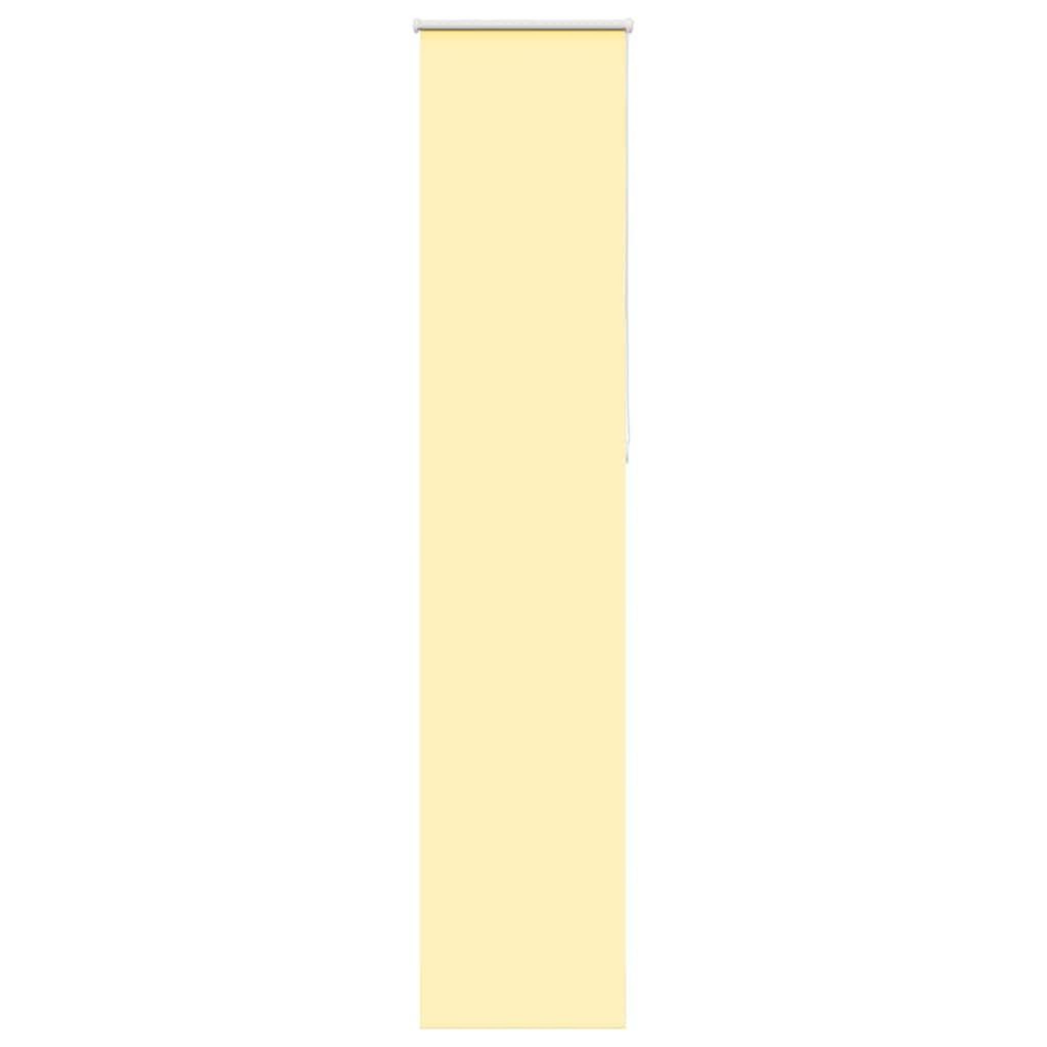 VIDAXL Store enrouleur occultant jaune largeur du tissu 35,7 cm