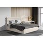 Voir la diapositive 2 : Habitat et Jardin Lit double en velours design  Livigno  - 140 x 190 cm - Beige