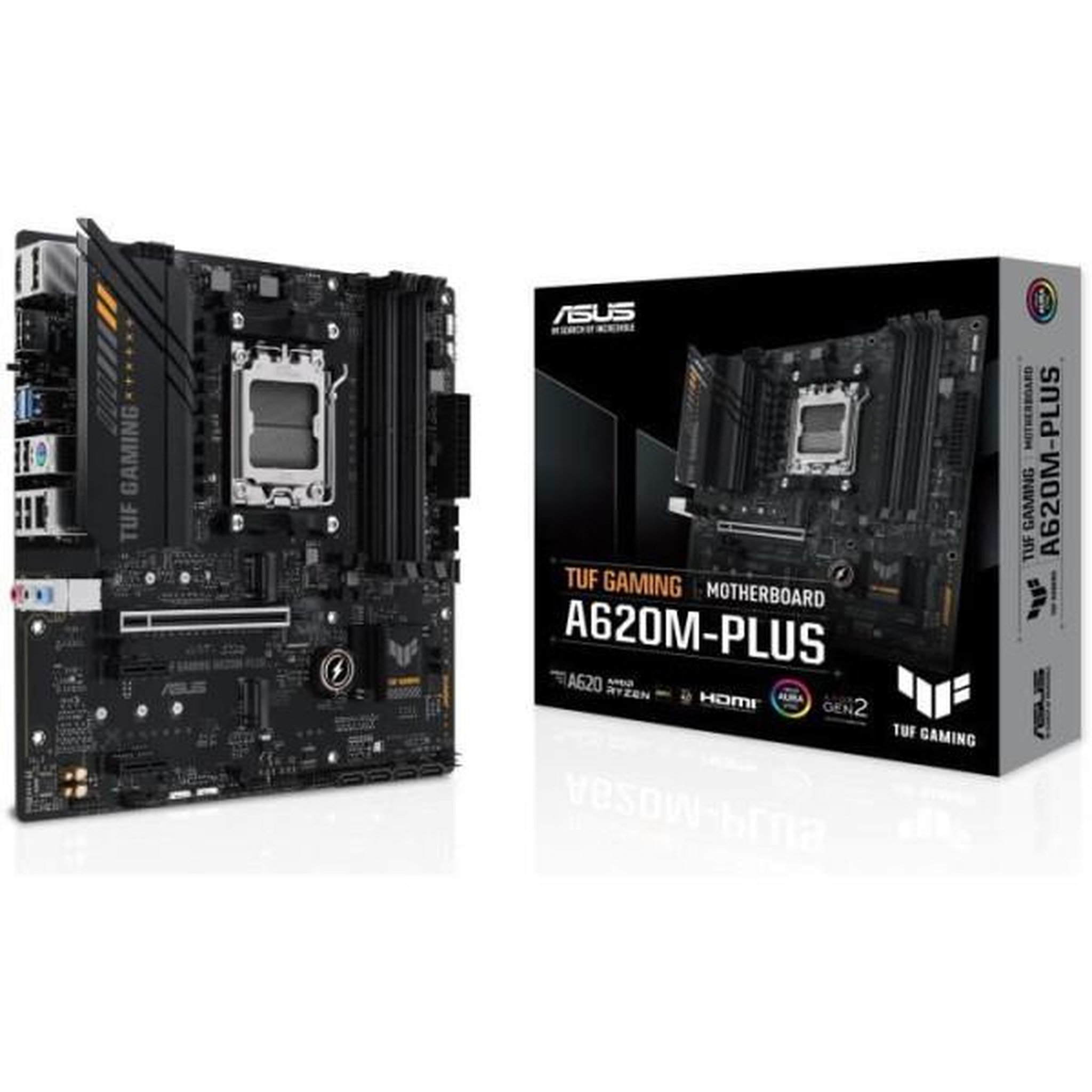 ASUS Carte mere - ASUS - TUF GAMING A620M-PLUS - AMD A620 - Emplacement AM5 micro ATX