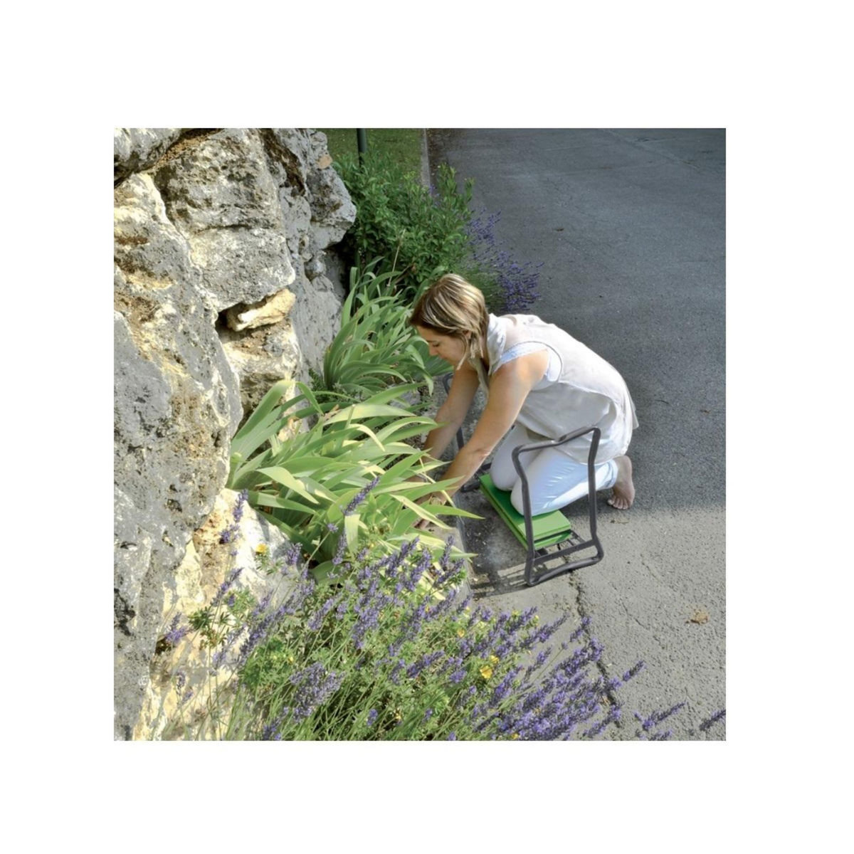 Ribimex Tabouret pliant vert - PRAGEN