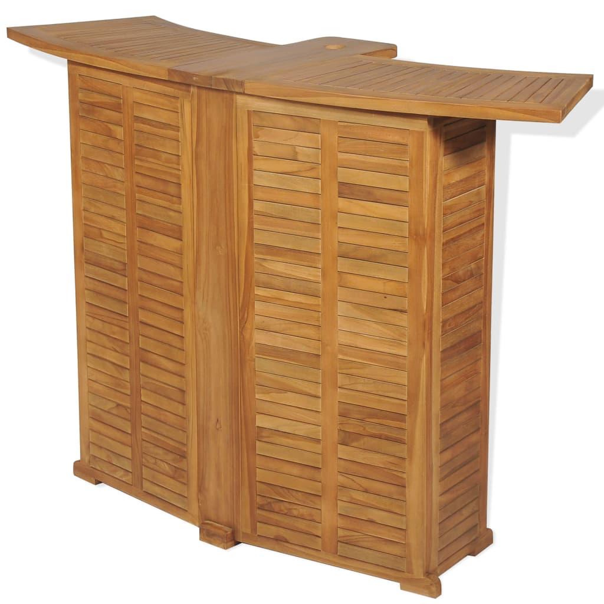 Voir la diapositive 2 : VIDAXL Table pliable de bar 155x53x105 cm bois de teck solide