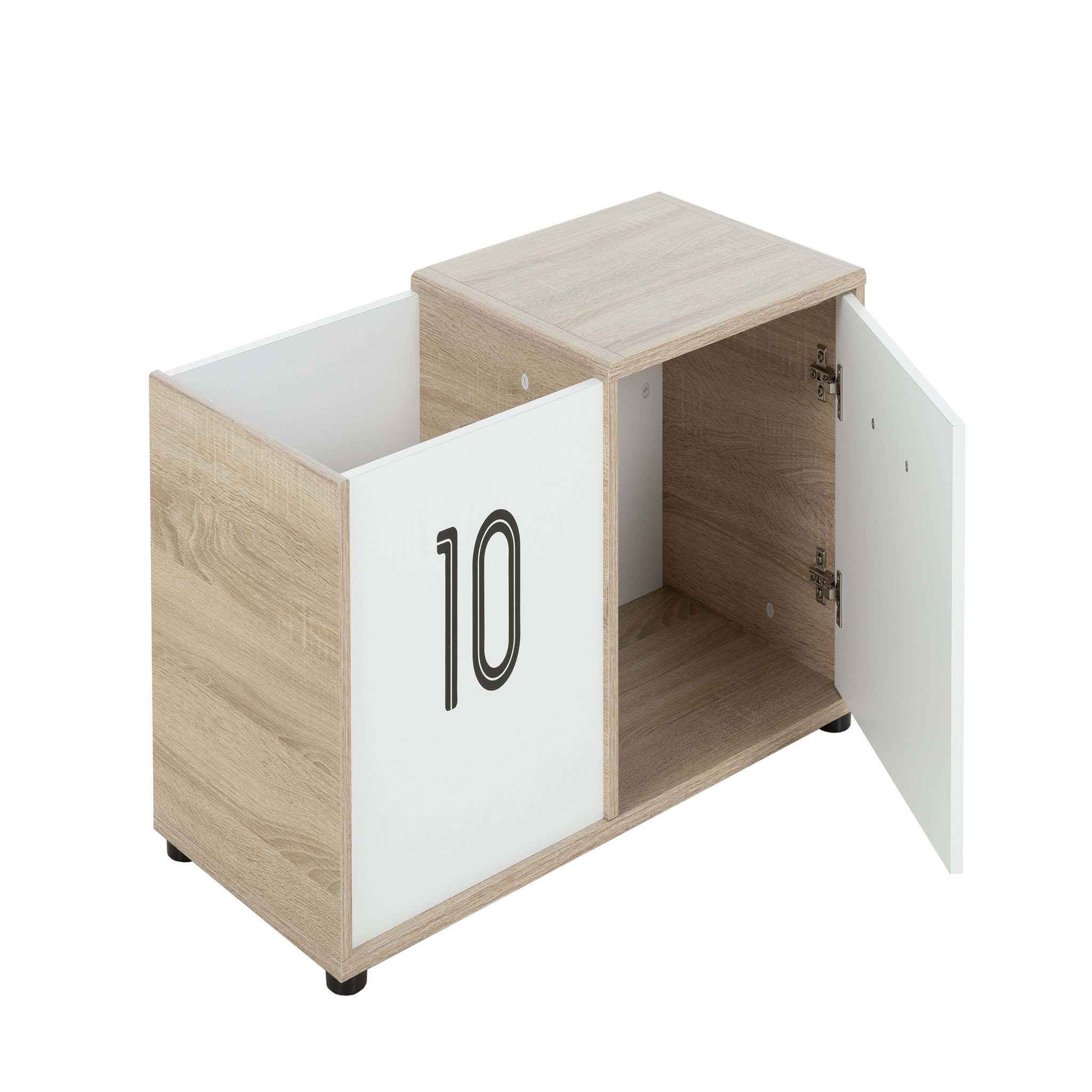 Voir la diapositive 3 : Coffre 1 porte L90xH43xP40cm ALLAN