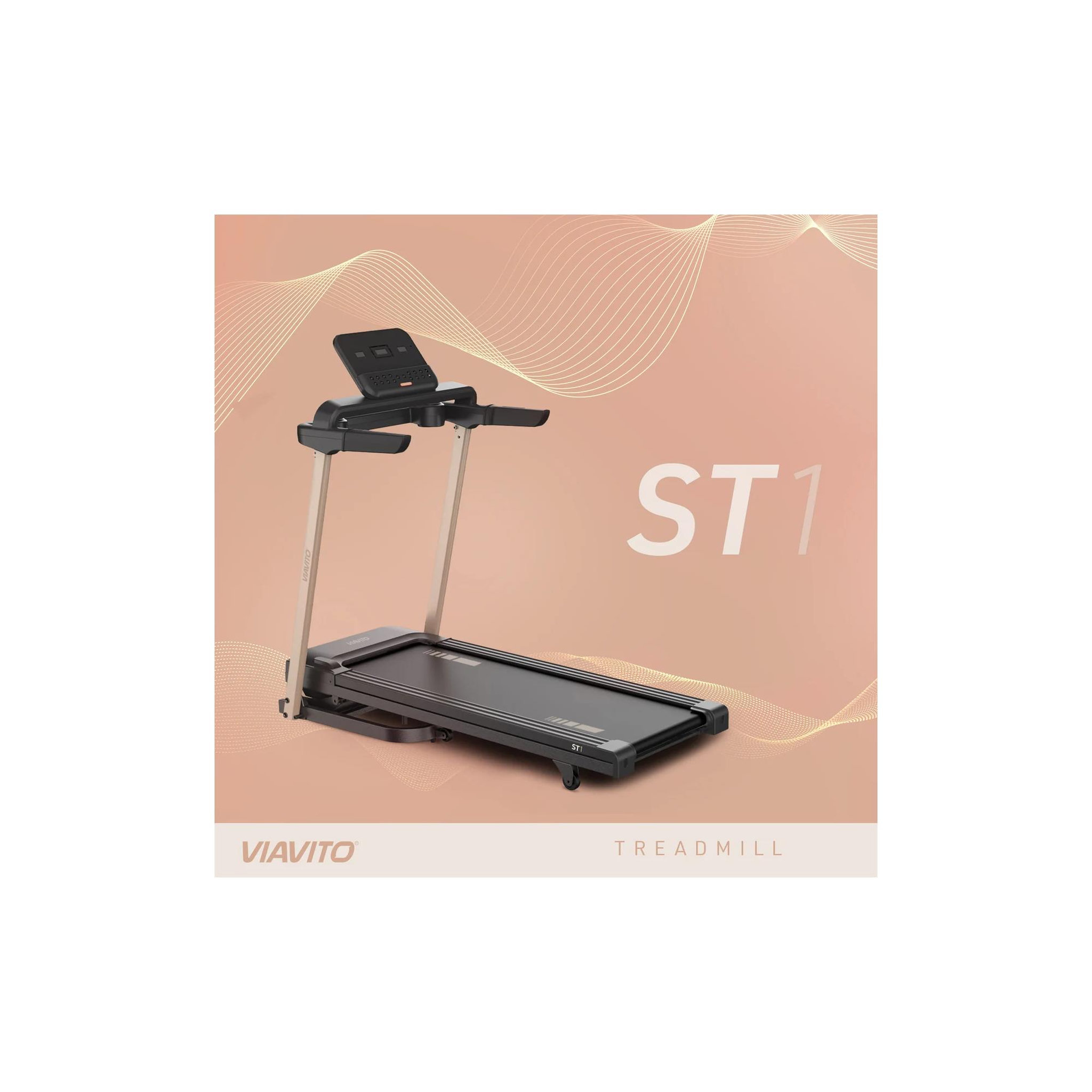 Voir la diapositive 3 : VIAVITO Tapis de course d'appartement - viavito - modèle st1 - 16 km/h - ecran led