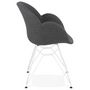 Voir la diapositive 2 : Paris Prix Fauteuil Design  Syndra  85cm Gris Foncé