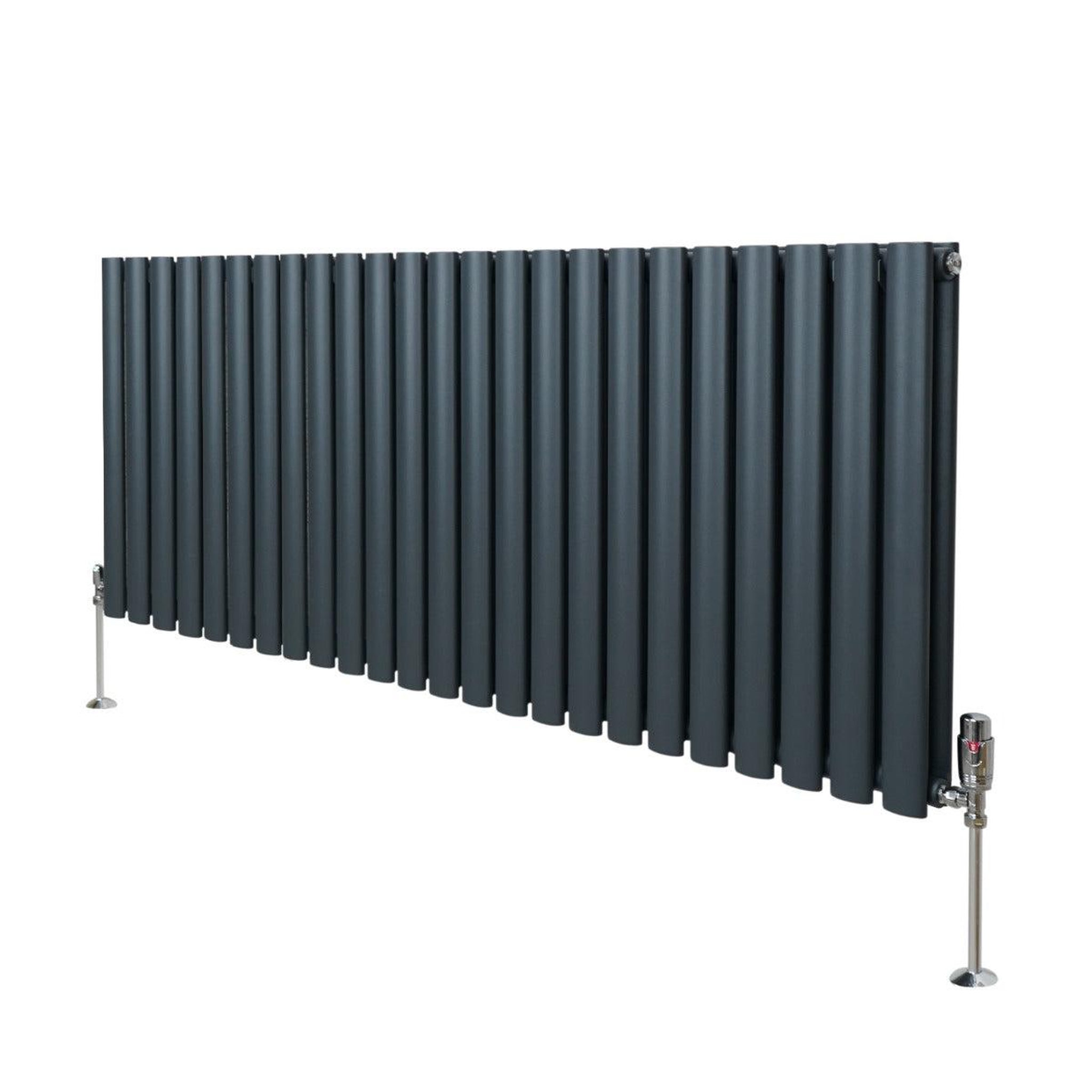 Voir la diapositive 1 : MONSTERSHOP Radiateur à colonnes ovales & robinet, 2 panneaux - 600 x 1440 mm