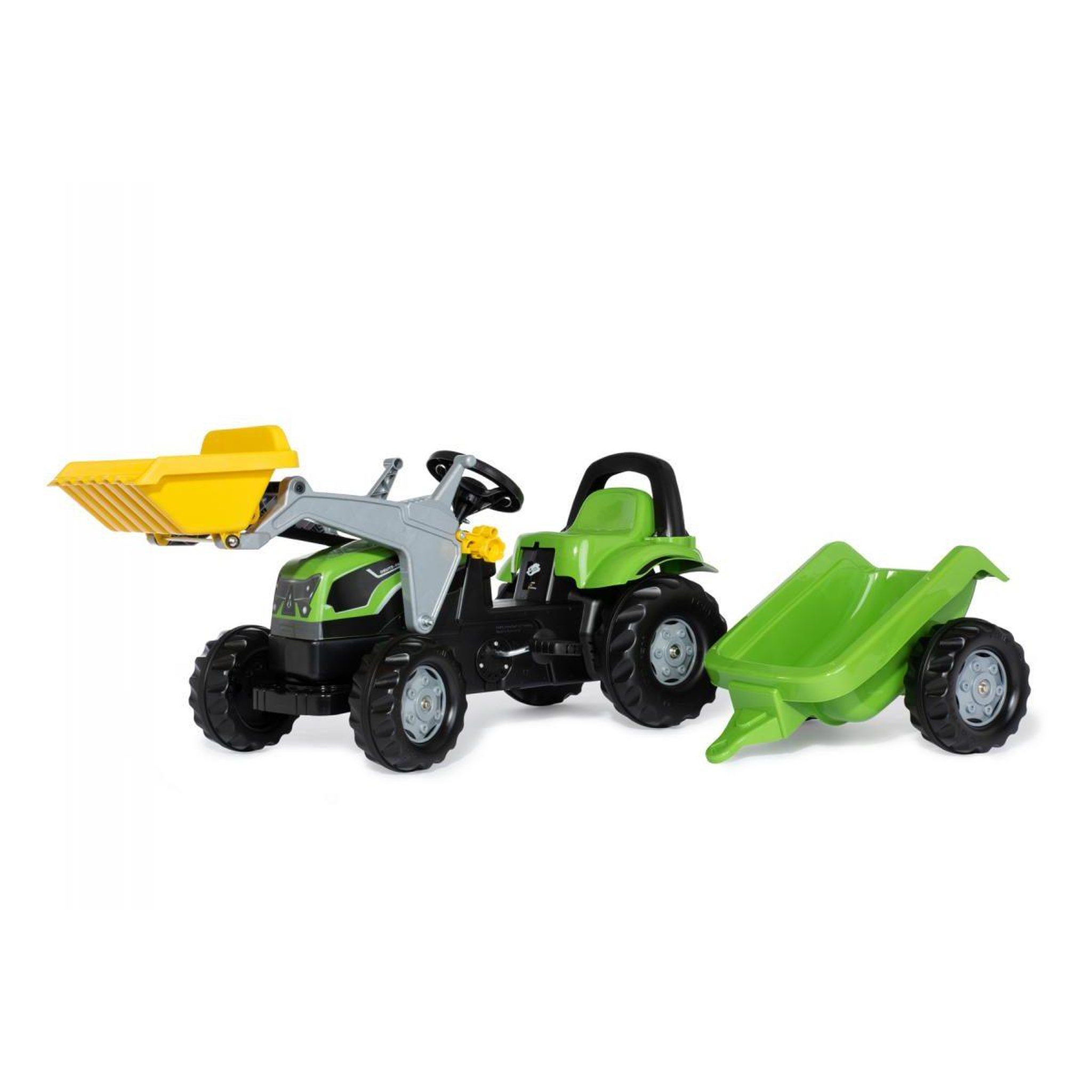 ROLLY TOYS Tracteur a pedales + remorque rollykid deutz-fahr 5115 g tb