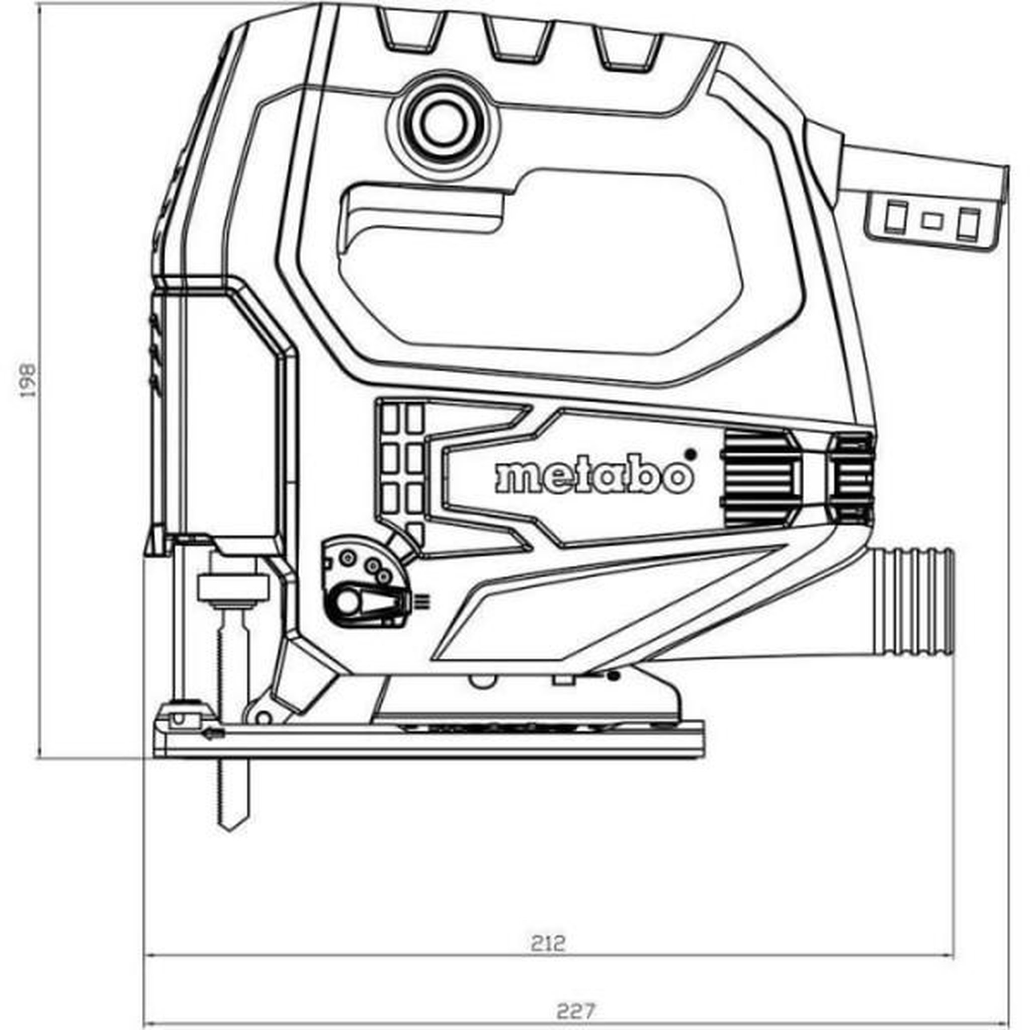 Voir la diapositive 2 : METABO Scie sauteuse METABO STEB 65 Quick - 20 lames - 450W - 600-3000 tours/min