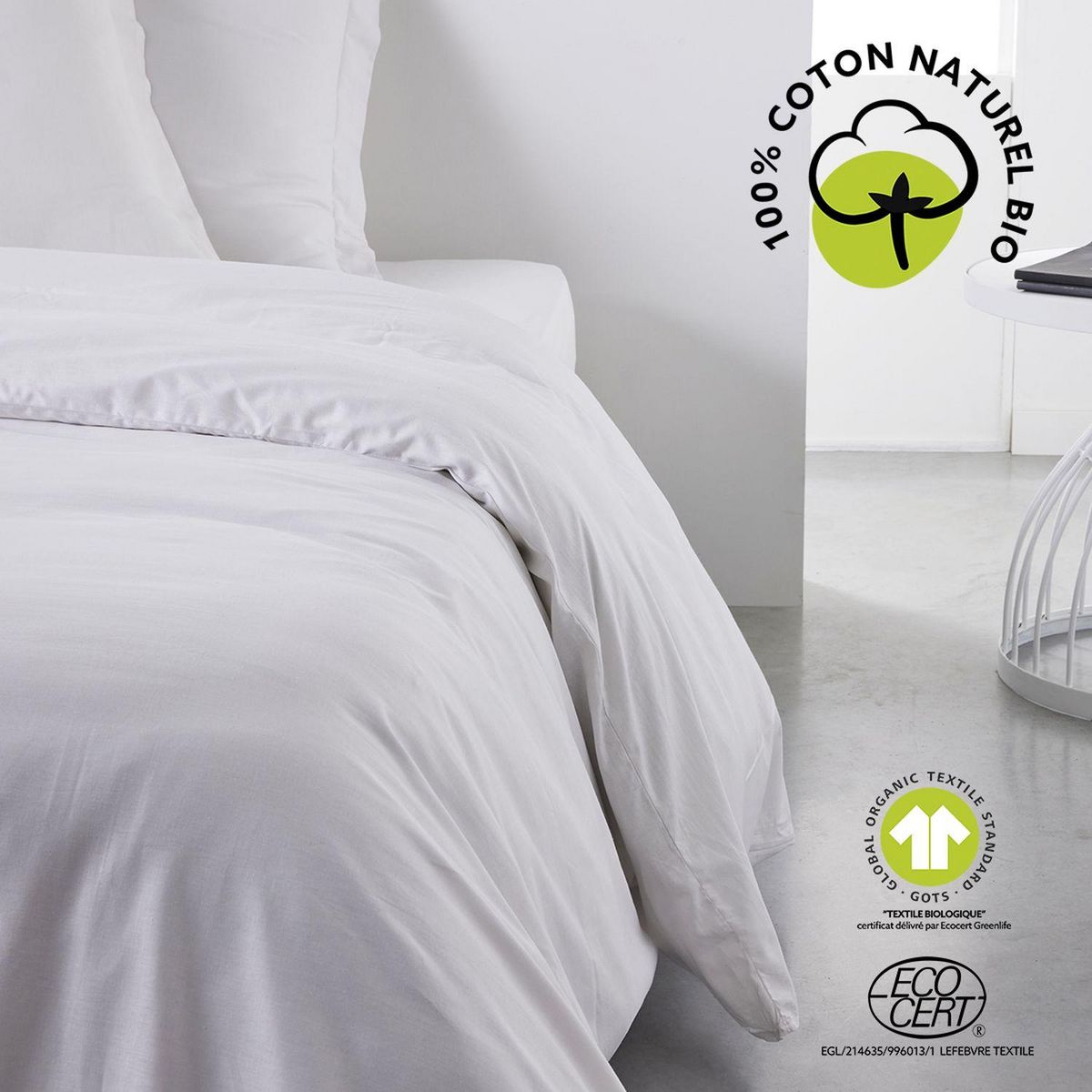 Today Housse de couette 2 places - 100% coton BIO