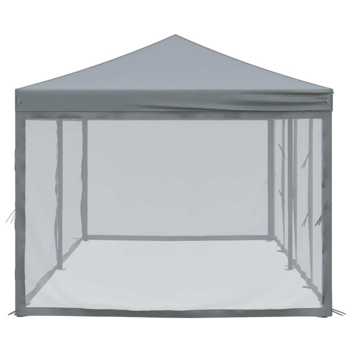 VIDAXL Tente de reception pliable avec parois Anthracite 3x6 m