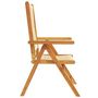 Voir la diapositive 5 : VIDAXL Chaises inclinables de jardin lot de 8 beige bois massif acacia